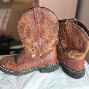 Justin Boots Brown Combat & Moto Boots